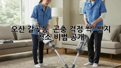 오산 갈곶동 🏡 곤충 걱정 싹! 🐛🚫 방지 청소 비법 공개